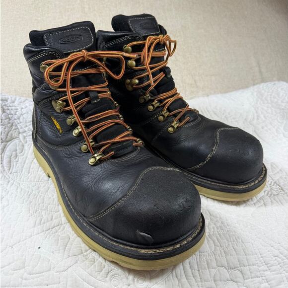 Keen Other - Keen Men's Black 12D Utility Steel Toe Work Safety Outdoor Hiking Boots Trail